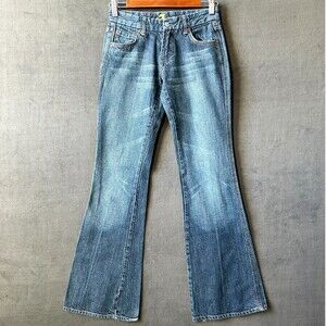 7 For All Mankind Classic Blue Boot Cut Jeans